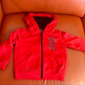 NIKE Red Zippered Hoodie size 2T